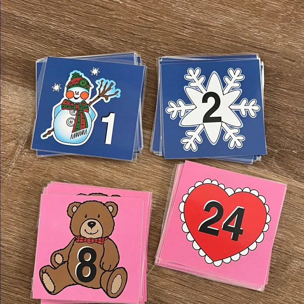 Monthly Numbers for Classroom Calendars Pocket Chart